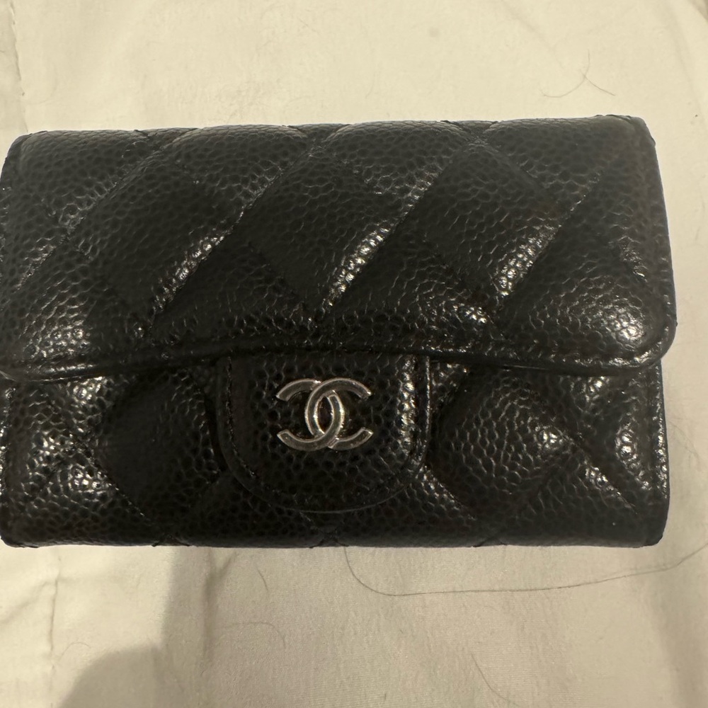 Black Chanel mini wallet